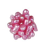 Perlenball, Perlenkugel, Ã˜11-12mm, Süßwasserperlen, pink/rosa
